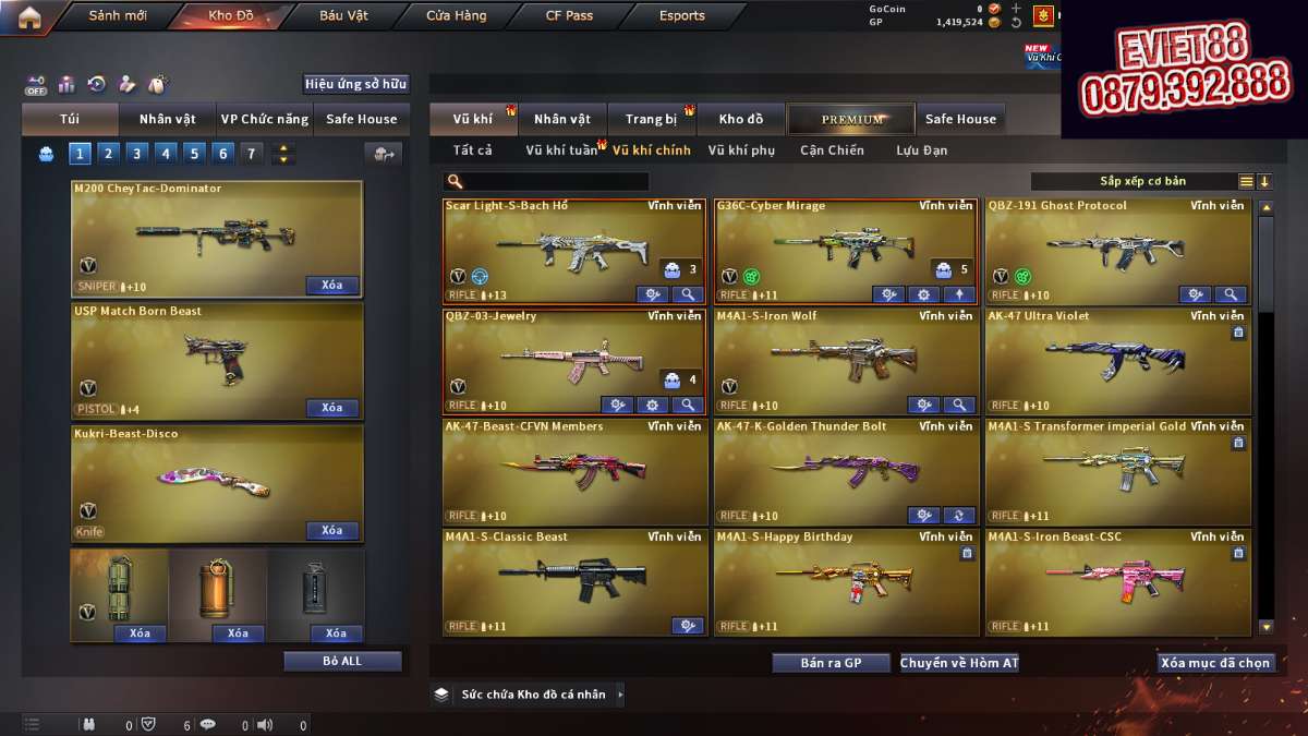 shop acc cf uy tin gia re